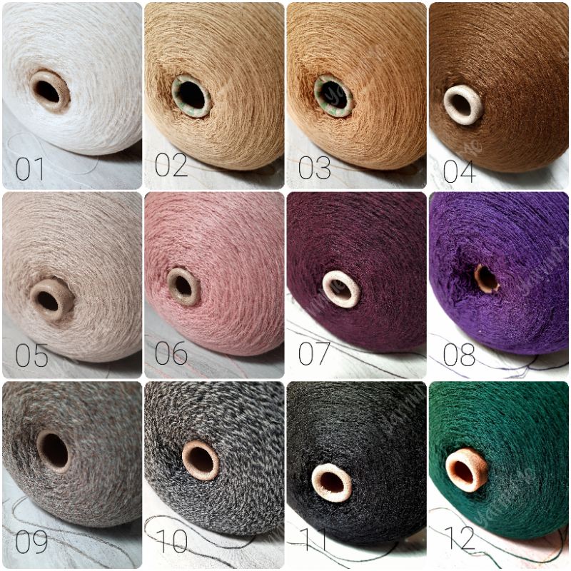 Len Wool Light Korean mềm, nhẹ, đan móc áo ấm