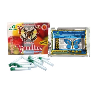 2 ống bột vani dùng làm rau câu, làm bánh, nấu chè cực thơm ngon