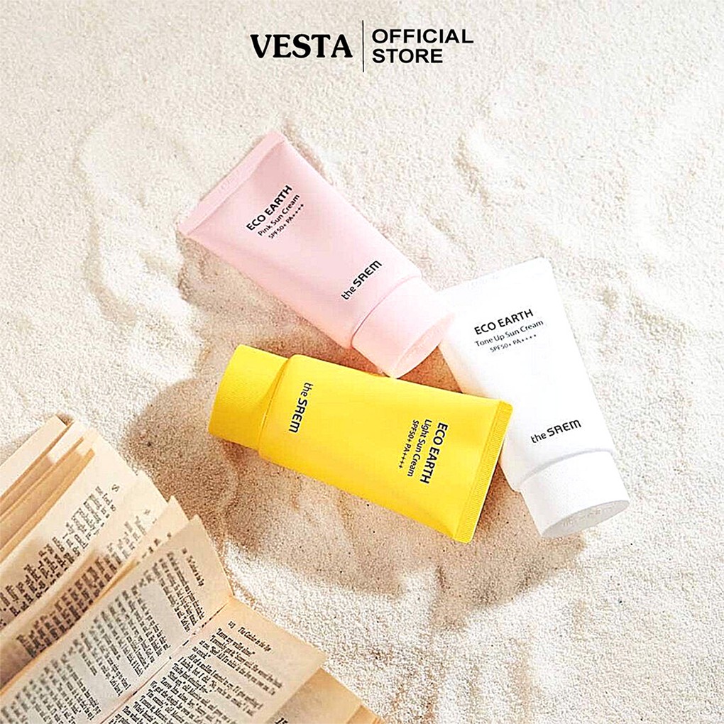 Kem Chống Nắng The Saem Eco Earth Power Pink Sun Cream 50g | BigBuy360 - bigbuy360.vn