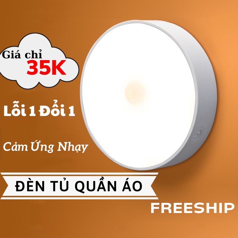 Đèn Cảm Ứng Chuyển Động, Dán Tường, Tủ Quần Áo, Cầu Thang Thông Minh titan.st