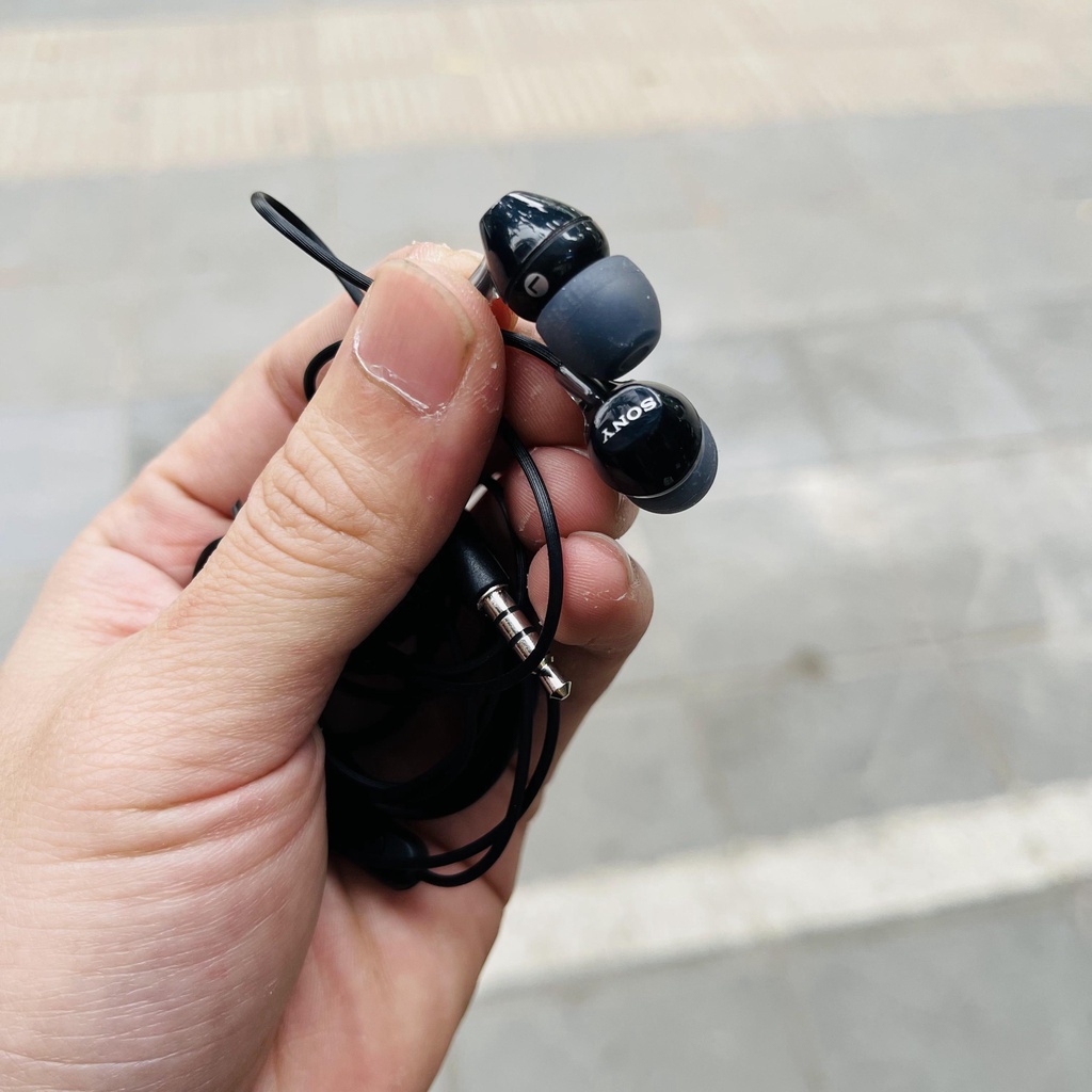 Tai nghe dây jack 3.5mm có mic Sony MDR-EX14AP chính hãng chống ồn cực tốt - Hàng Fullbox mới 100% bảo hành 12 tháng
