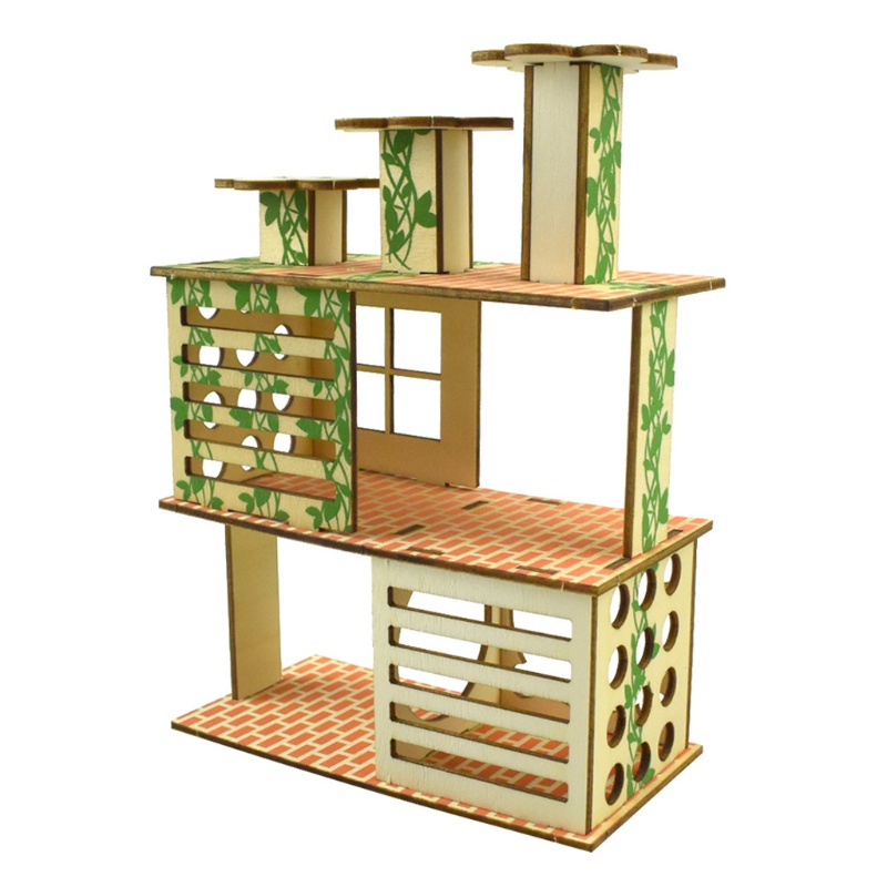 Đồ chơi trốn tìm bằng gỗ 5 kích thước tùy chọn cho chuột hamster