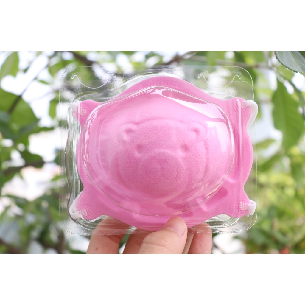 Combo 10set khẩu trang gấu cho bé sơ sinh 3D dễ thương NOPPI MASK - Set 7 cái