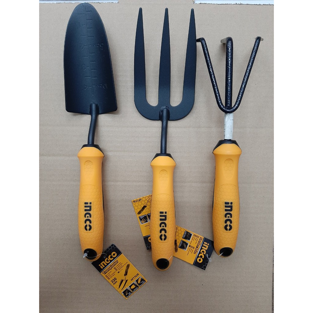Bộ 3 dụng cụ làm vườn ingco HFTT658 HFTF38 HGR1008