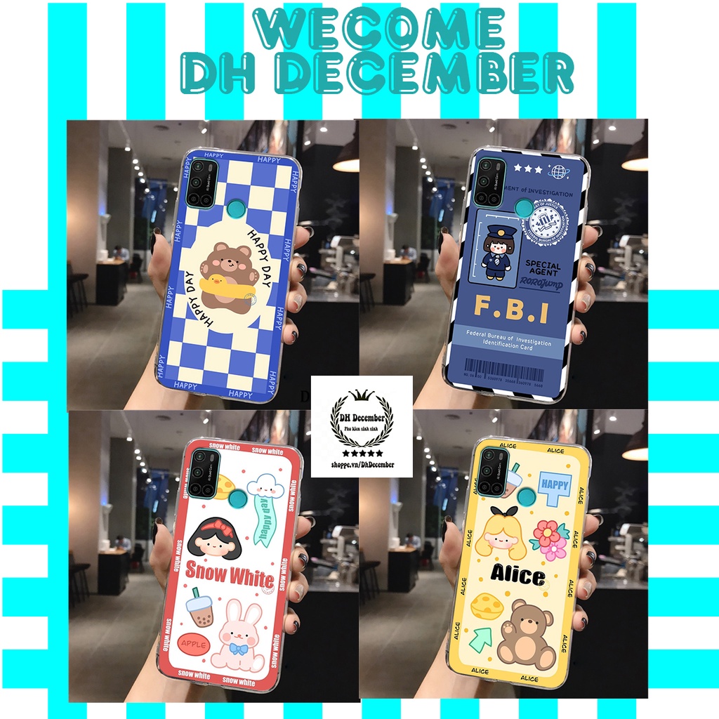 Ốp lưng dẻo Vsmart JOY 4 in hình 3D GẤU cute be@r, soda, happy day cực hot ,thời thượng