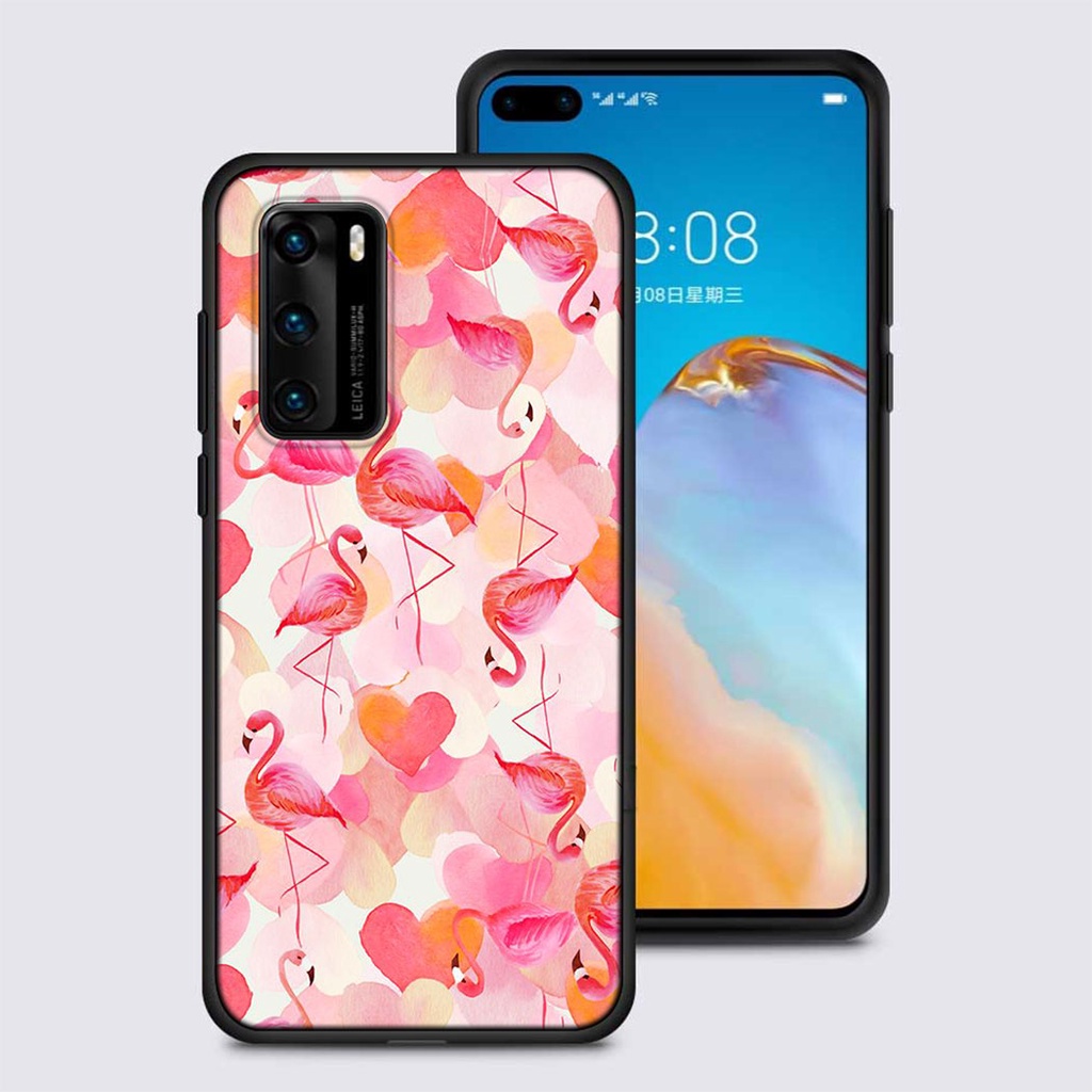 Ốp Điện Thoại Tpu Hình Chim Hồng Hạc Mùa Hè Cho Huawei Honor View 20 8c 9a 20s Pro 9 10 Lite Gtl75