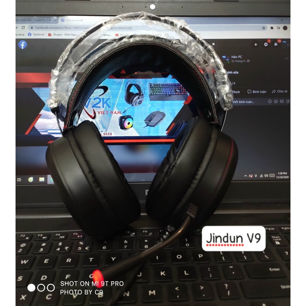 Tai Nghe Jin Dun V9 7.1 Surround Gaming RGB (Đen) | BigBuy360 - bigbuy360.vn