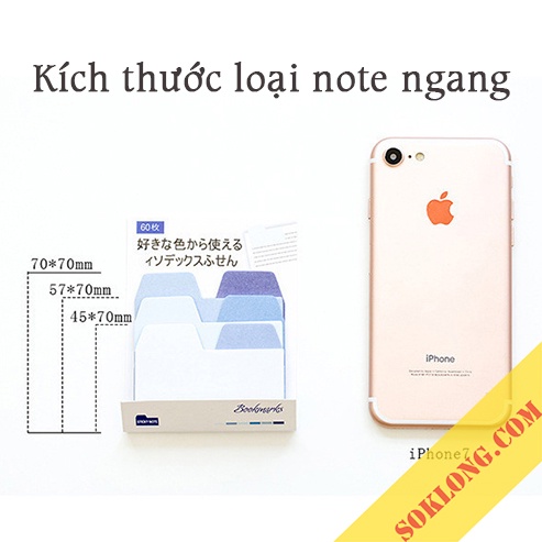 [Mã LIFEXANH03 giảm 10% đơn 500K] Bộ 60 miếng đánh dấu trang note ghi chú màu Pastel NO14 nhiều màu