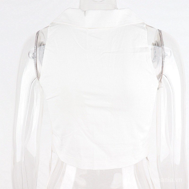 Áo tank top không tay thiết kế xẻ quyến rũ