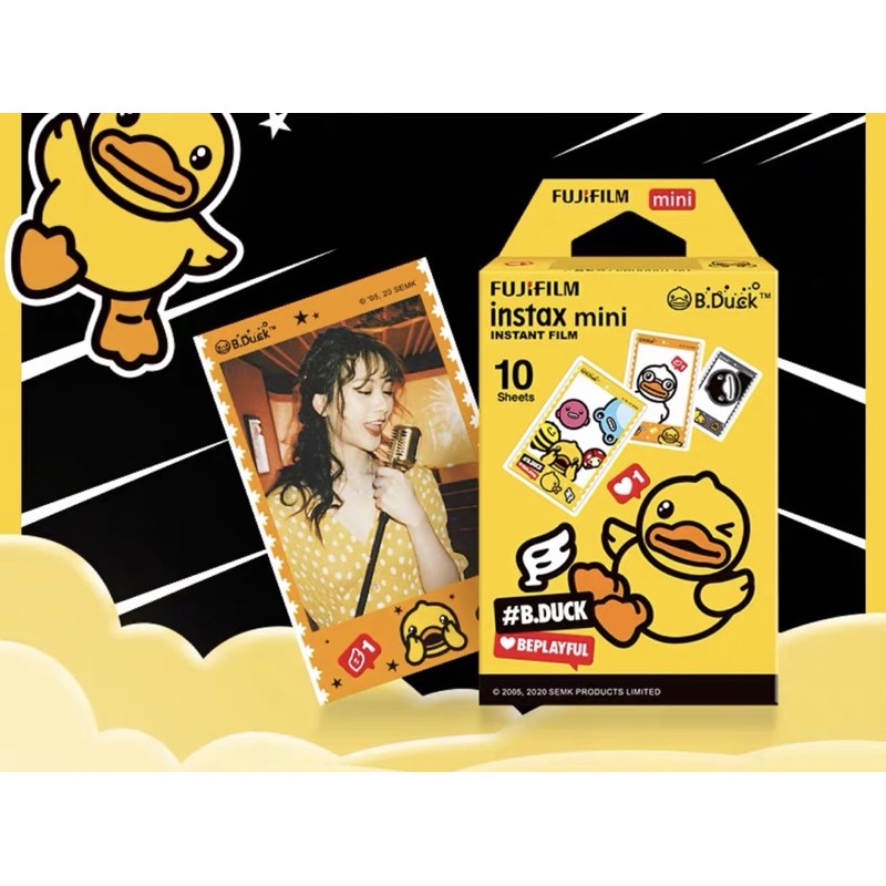 Giấy in ảnh lấy ngay Fujifilm chính hãng, hình vịt bduck và pikachu