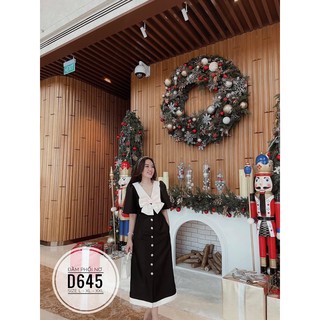 Bigsize Đầm phối nơ D645