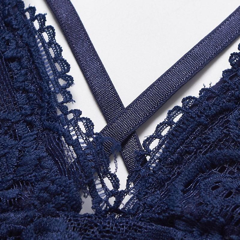 Áo Ngực Nữ Không Gọng Cổ Chữ V Thắt Dây