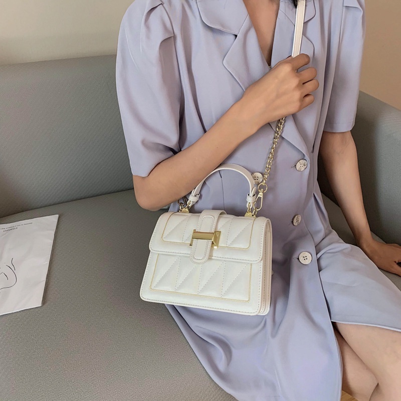 Túi xách nữ đeo chéo dáng vuông da mềm đi chơi phong cách Hàn Quốc sang chảnh lịch sự CV33