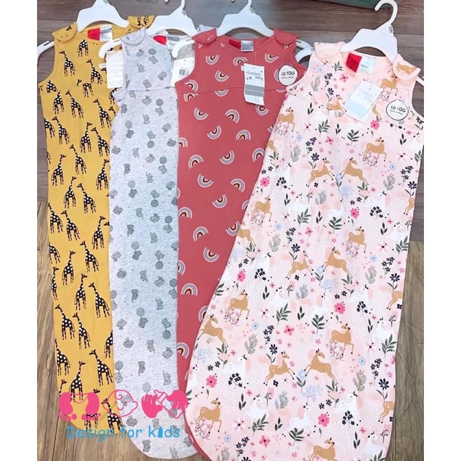 Túi ngủ cho bé hãng RICOCHET BABY (vải cotton) cho bé