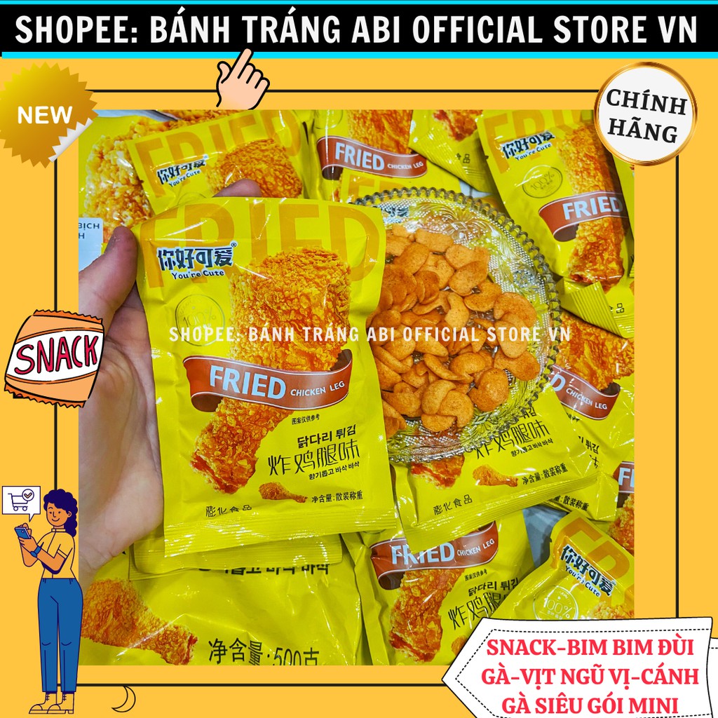 [ĐÔNG GIÁ 5K] SNACK BIM BIM GÓI MINI GÀ NGŨ VỊ-MÓN ĂN GÂY NGHIỆN