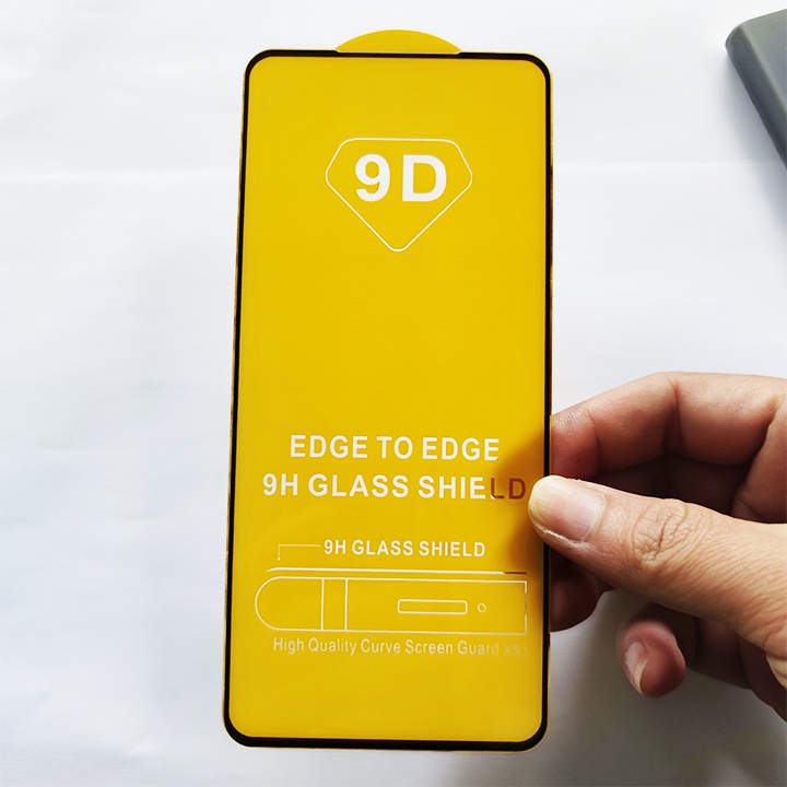 Kính Cường Lực Xiaomi Redmi Note 9S 9D Full Keo Full Màn - Miếng Dán Màn HÌnh Cao Cấp - Viền Đen