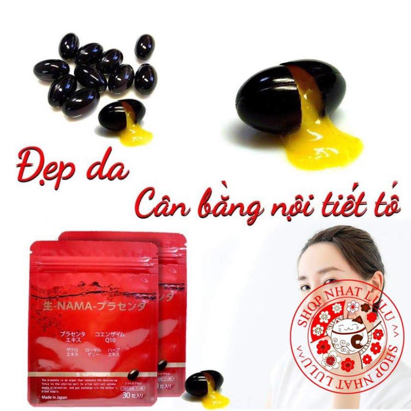 Viên nhau thai tươi Nama, sữa ong chúa, coenzym Q10 Nhật bản