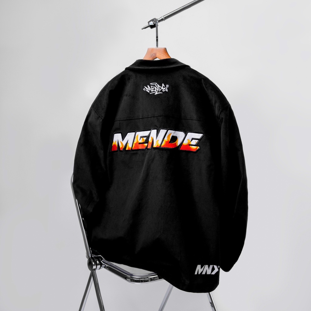 MENDE - Fire Jacket - Áo khoác nhung tăm tối giản