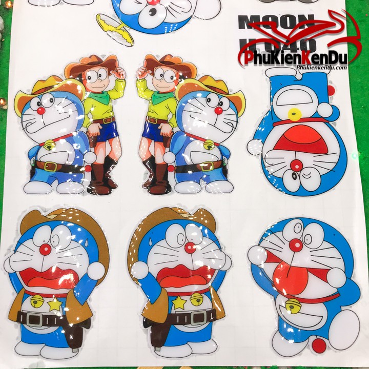 TEM NỔI DORAEMON NGUYÊN TẤM [TẶNG KÈM 1 TEM STICK]