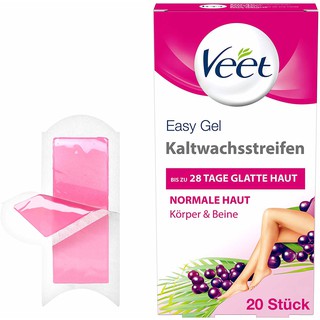 Wax lạnh VEET cho Chân, Body & Bikini 20 miếng từ Đức