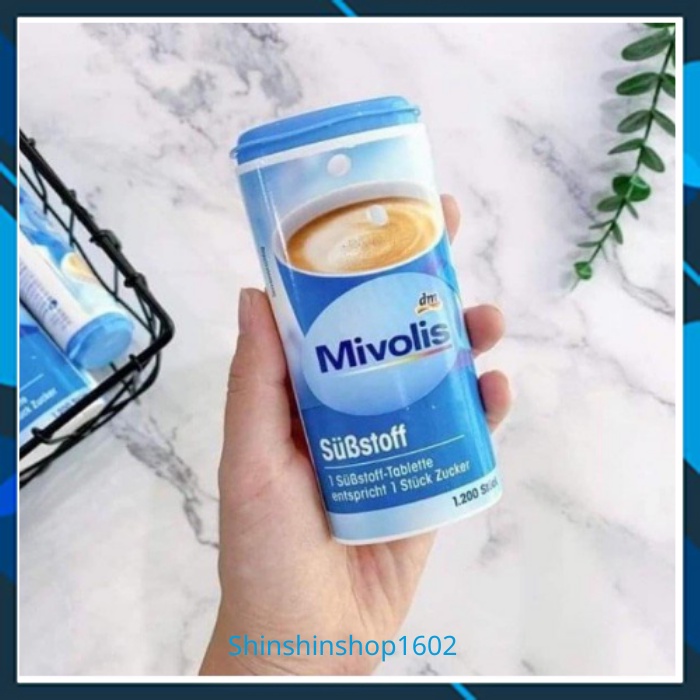 Đường ăn kiêng Mivolis của Đức - Lọ 1200 viên