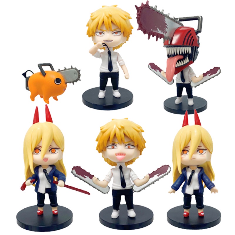 Mô Hình Nhân Vật Phim Anime Chainsaw Man Denji Power Pochita