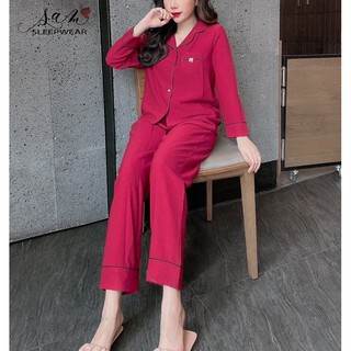 bộ ngủ nhung tăm trơn ( giá sale)
