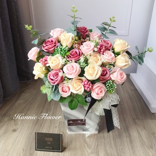 [Hannie Flower] Lẵng hoa sáp khai trương, sinh nhật