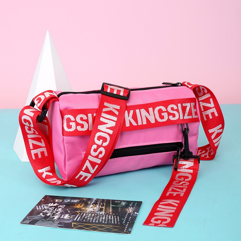 [Hàng Sẵn] Túi Messenger Dung tích lớn Vải Oxford Từ ngữ Tiếng Anh Dây đeo Vai cho Nữ Nam giới 【Wyoming060】