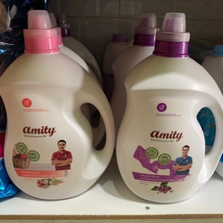 Nước giặt, xả đậm đặc Amity 2 in1 ,bình 3,8 Kg