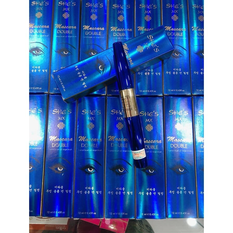 Chuốt Mi 2 Đầu She’s MX Miracle 3 in 1 Double Mascara Hàn Quốc
