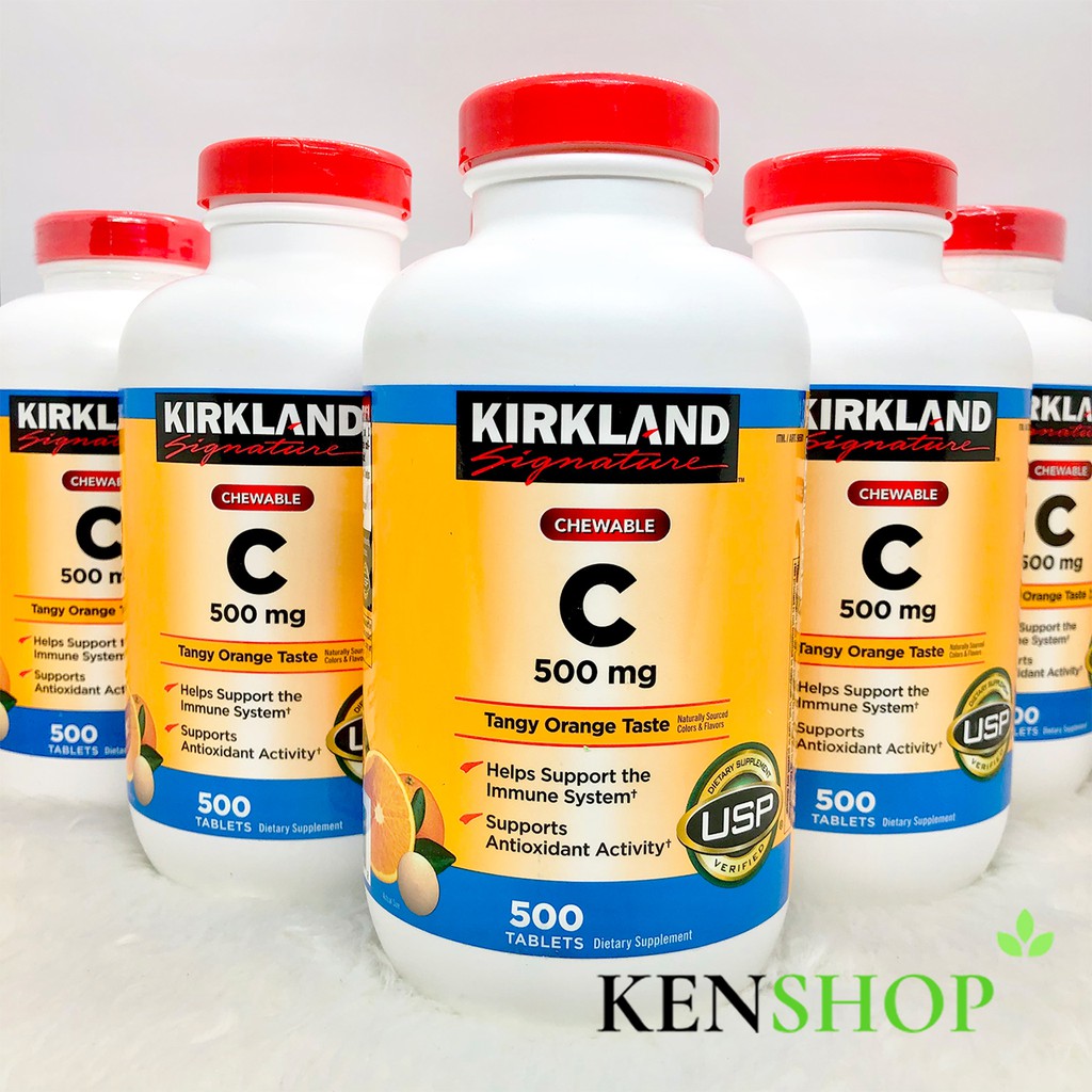 [MẪU MỚI] VIÊN NGẬM BỔ SUNG VITAMIN C 500mg Kirkland , 500 viên | BigBuy360 - bigbuy360.vn