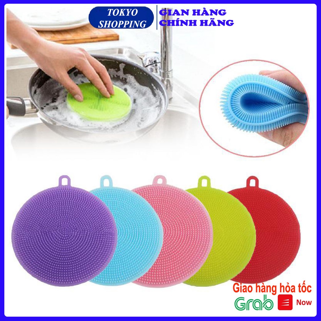 Miếng rửa bát silicon mềm mại siêu tiện dụng