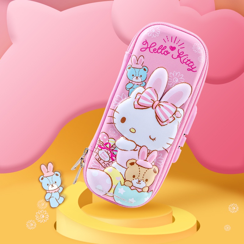 Hộp Bút Hello Kitty Cao Cấp Màu Hồng Nhiều Mẫu Dễ Thương
