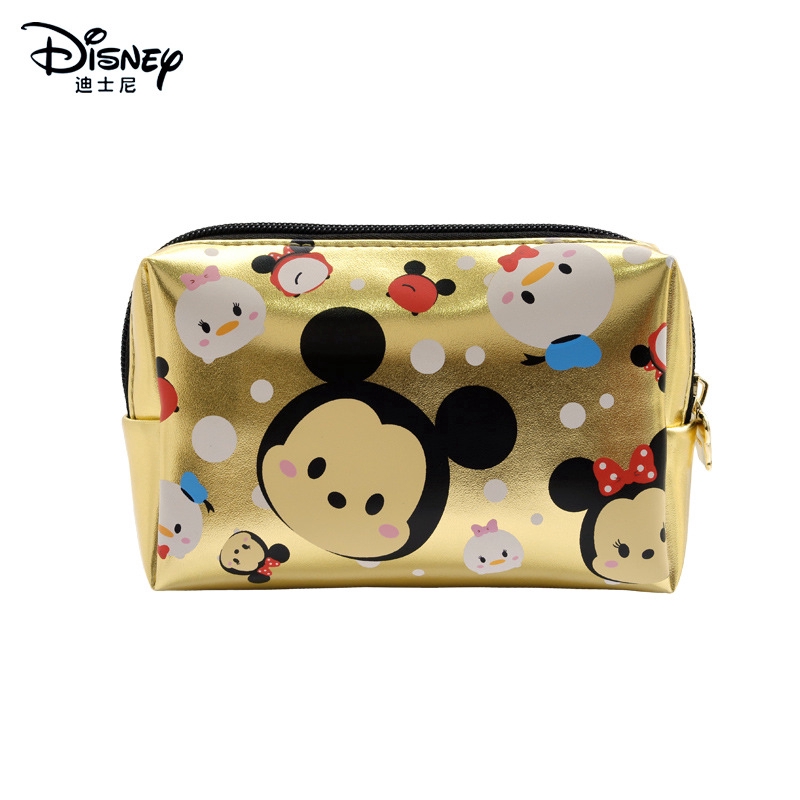 Túi đựng mỹ phẩm trang điểm đa năng in hình Mickey Minnie của Disney thời trang chính hãng