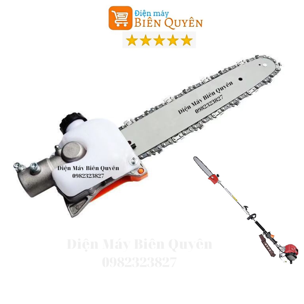 Đầu cưa xích lắp máy cắt cỏ