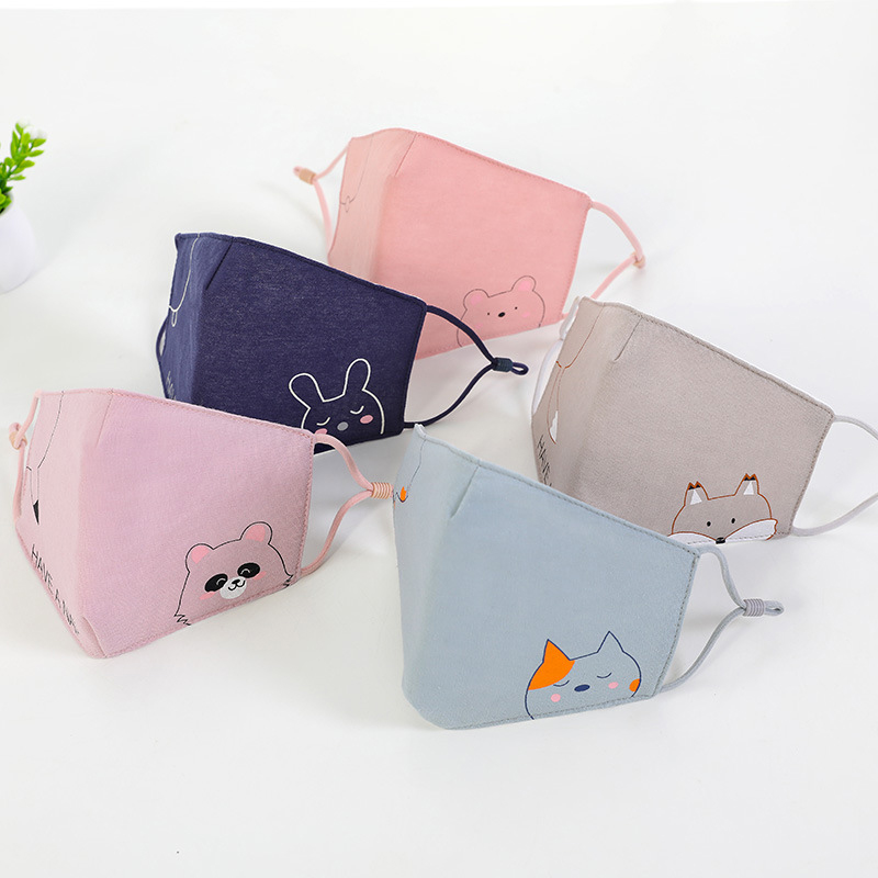 Khẩu trang cotton có thể điều chỉnh kích thước dành cho bé