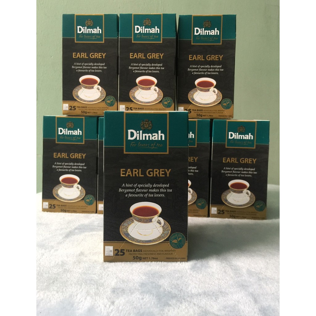 Trà bá tước Dilmah Earl Grey hộp 50g (2g x 25 túi lọc) - Chính Hãng (bao bì mới)