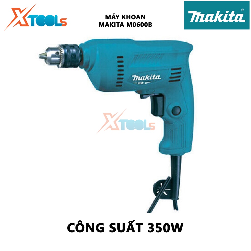 Máy khoan Makita M0600B (10mm) | máy khoan cầm tay công suất  350W chuyên dụng cho công việc khoan sắt,khoan gỗ và bắt v