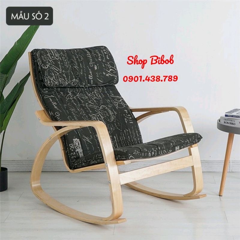 Ghế Thư Giãn Poang Nguyên Bộ Gồm Đôn - Mẫu Mã Đẹp - Poang Rocking Chair Ikea