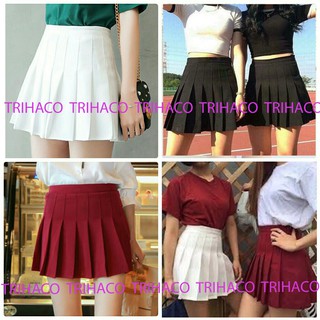 Chân váy TENIS VẢI KAKI, chân váy XẾP LY có dây kéo