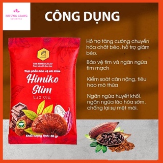 (TẶNG 6v detox ban đềm)_ Ca Cao Giảm Cân HIMIKO Slim (20 gói)