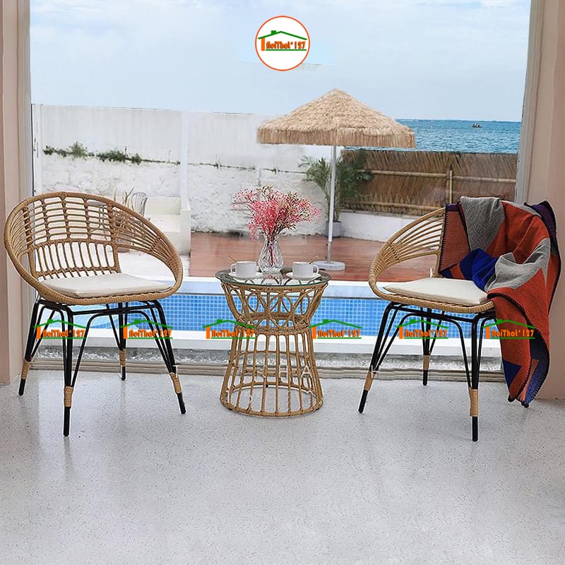 Bộ Bàn Ghế Phượng Hoàng Ban Công | Ngoài Trời | Phòng Khách | Sân Vườn