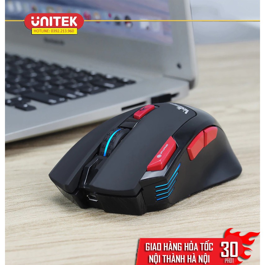 Chuột Gaming Chơi Game Không Dây 4800DPI Wireless 2.4GHz HXSJ T88