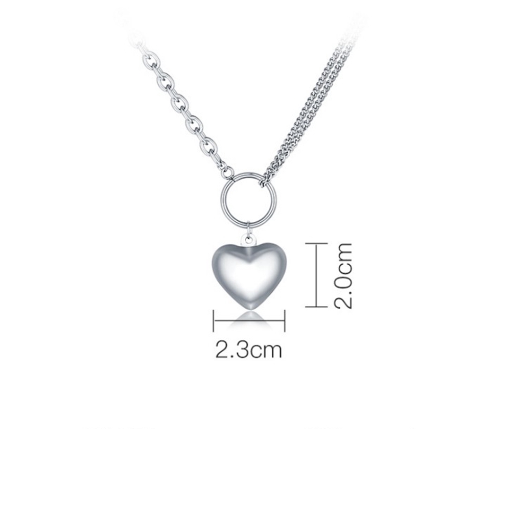 Dây Chuyền Inox Hình Trái Tim Cá Tính Thời Trang Cho Nữ | BigBuy360 - bigbuy360.vn