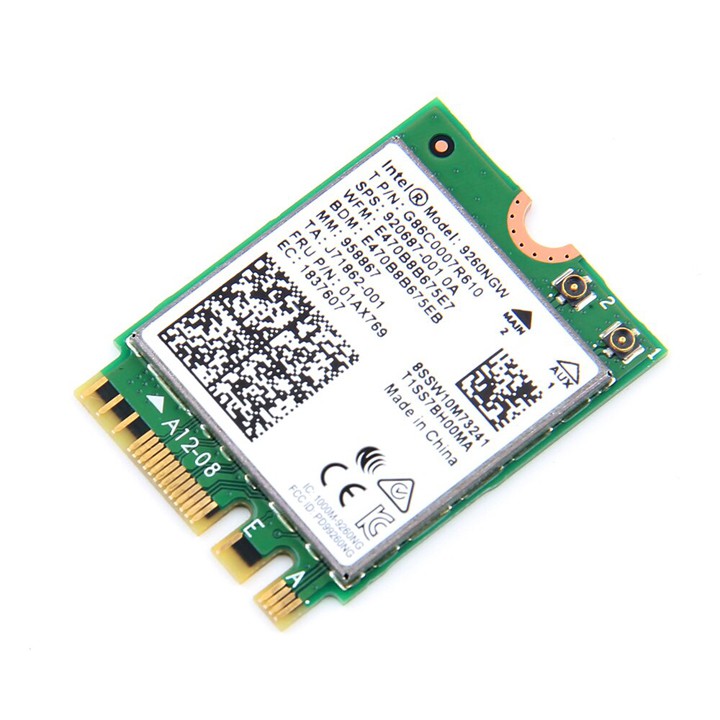 Card wifi chuẩn AC MU-MIMO 1.73Gbps tích hợp bluetooth 5.0 Intel 9260NGW PK06