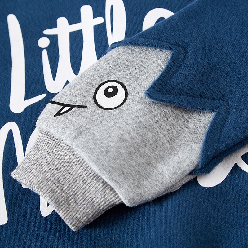 [THOMAS KIDS] Áo Sweater Tay Dài In Hình Quái Vật Nhỏ Dễ Thương Cho Bé Trai Và Gái 1-9 Tuổi