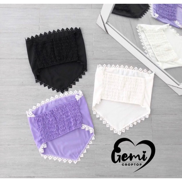 Áo ống Bandana dạng khăn viền ren - Z5P | BigBuy360 - bigbuy360.vn