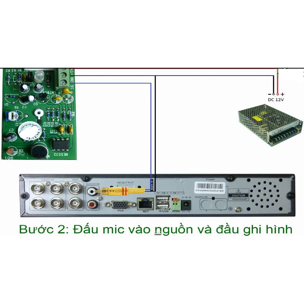 Hộp Nguồn Tổ Ong 12V 5A Đa Năng