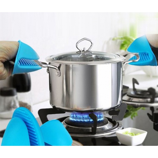 1 CẶP GĂNG TAY NHẤC NỒI CHỊU NHIỆT CỰC TỐT, NHẤC ĐỒ NÓNG CHỐNG PHỎNG BẰNG SILICON HÌNH MỎ VỊt
